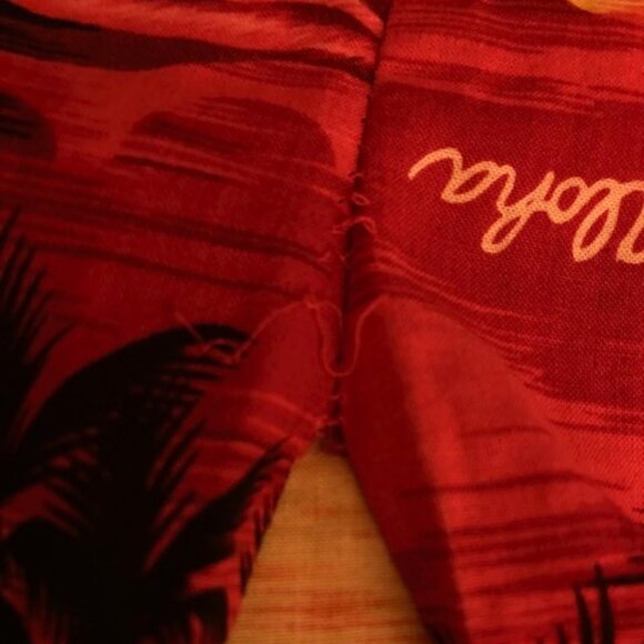 ROYAL CREATIONS MADE IN HAWAII LONG MUU MU'U MAXI ALOHA HAWAIIAN DRESS RED SUN M - Picture 16 of 16